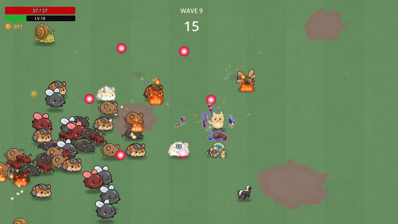 Forecast strikes: every attack is marked where it will land.